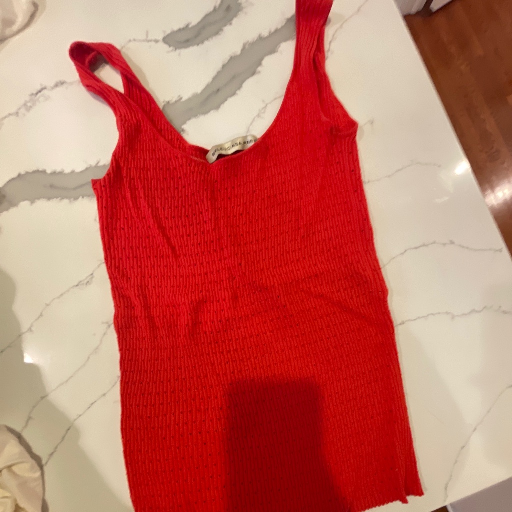 Orange Balenciaga Fitted Top